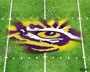 LSU "Eye of the Tiger" Watercolor Painting (11"x14" Signed Fine Art Print)- Free Shipping