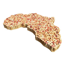 Handcrafted Africa Wine Cork Map