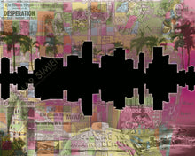 City Skyline Silhouette Digital Illustration (11"x14" Fine Art Print)