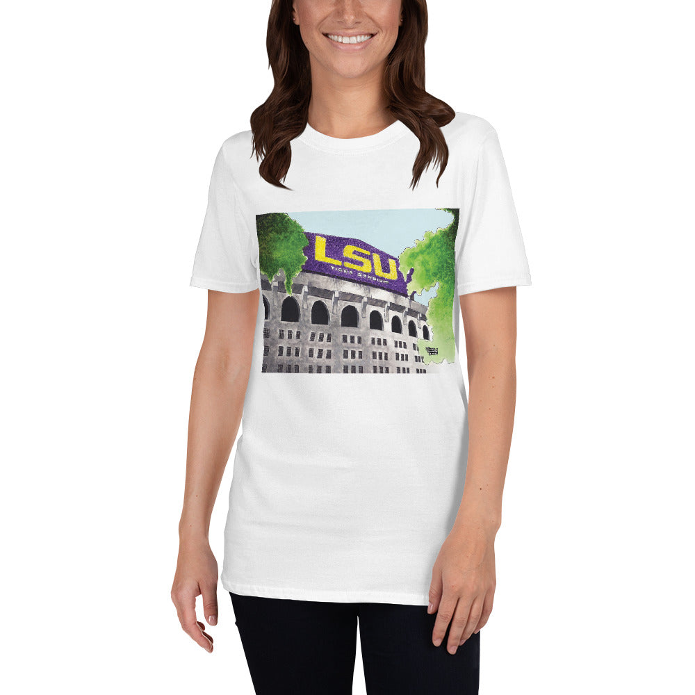 LSU Death Valley Short-Sleeve Unisex T-Shirt- Free Shipping
