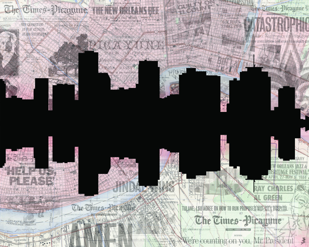 City Skyline Silhouette Digital Illustration (11